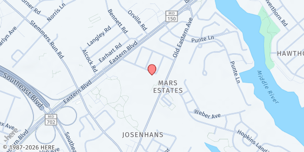 Map showing Our Lady of Mt. Carmel. at 1704 Old Eastern Avenue, Essex, MD