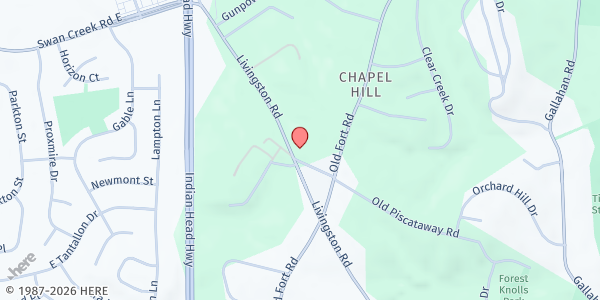 Map showing Fountain of Restoration Church at 12304 Livingston Rd, Fort Washington, MD