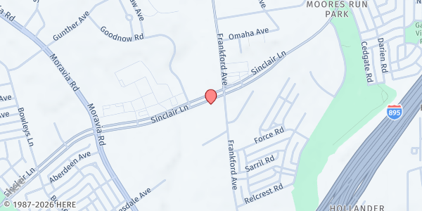 Map showing Macedonia Project at 5401 Frankford Avenue, Frankford, MD