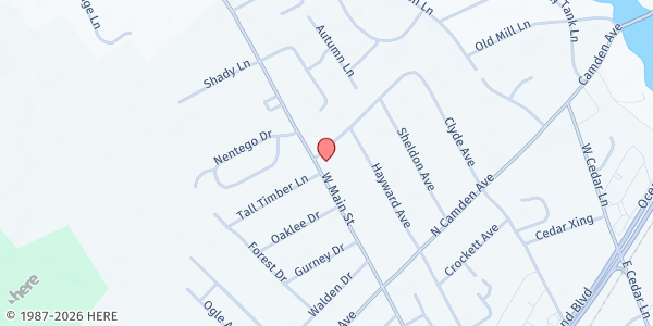 Map showing First Baptist Church of Fruitland at 630 Clyde Avenua, Fruitland, MD