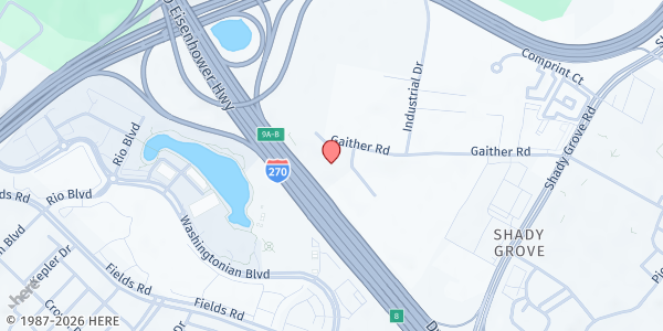 Map showing Chinese Culture and Community Service Center at 9366 Gaither Rd, Gaithersburg, MD