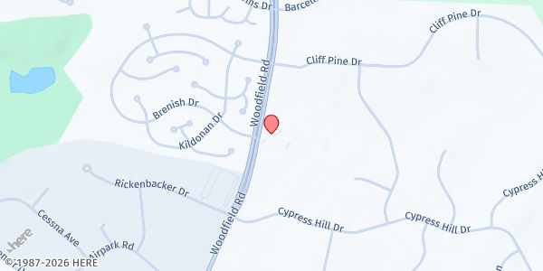 Map showing Manna Food @ Church of the Redeemer at 19425 Woodfield Road, Gaithersburg, MD