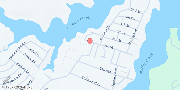 Map showing Gateway Church - Hands of grace food pantry at 996 Point Pleasant Rd., Glen Burnie, MD