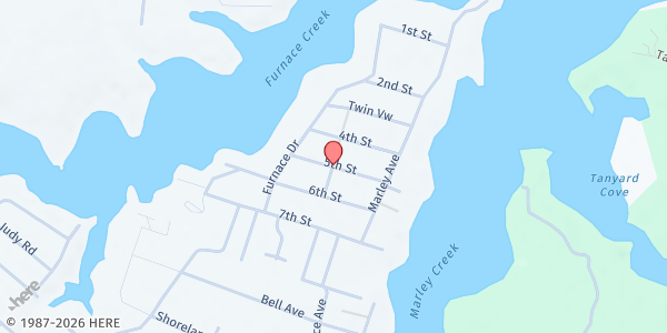 Map showing NCEON Glen Burnie at 304 5th St., Glen Burnie, MD