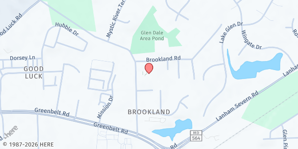 Map showing CAC Bethel Fellowship Church at 7513 Northern Avenue, Glenn Dale, MD