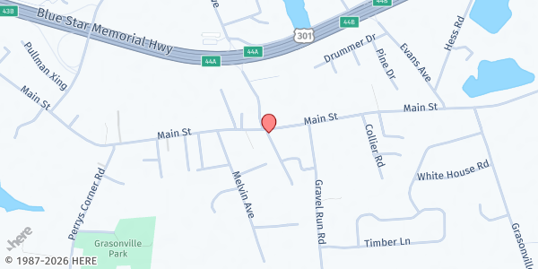 Map showing New Walk-Immanuel United Methodist Church at 102 Schoolhouse Lane, Grasonville, MD