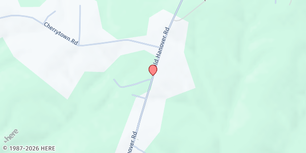 Map showing Faith Community Food Ministries at 3819 Old Hanover Road, Greenfield, MD