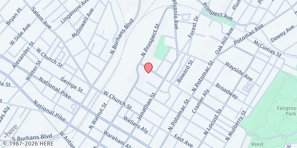 Map showing Children in Need - Hagerstown at 131 West North Avenue, Hagerstown, MD