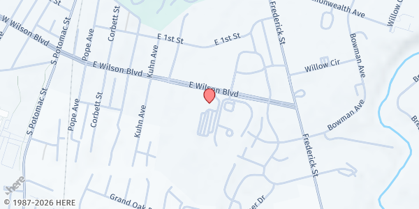 Map showing Lifehouse at 515 East Wilson Blvd., Hagerstown, MD
