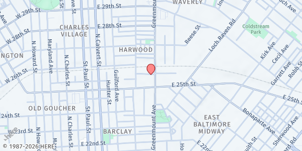 Map showing Pillar of Truth at 2522 Greenmount Avenue, Harwood, MD