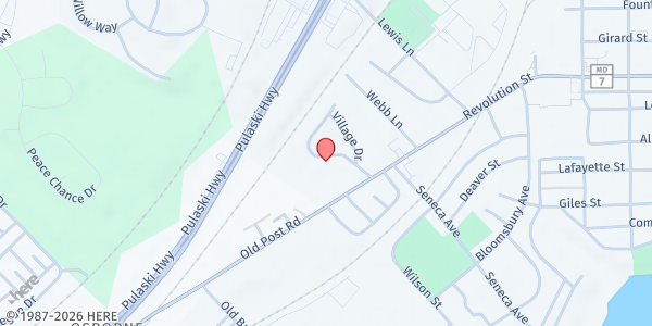 Map showing Fish-St. Paul's Lutheran Ch. at 428 Battery Drive, Havre de Grace, MD