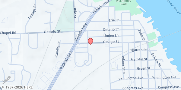 Map showing LMS Compassion Place at Havre de Grace at 531 Legion Dr., Havre de Grace, MD