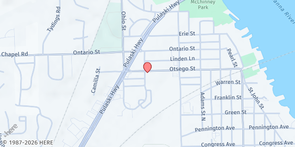 Map showing Lutheran Mission Society Havre de Grace Compassion Center at 531 Legion Dr, Havre De Grace, MD