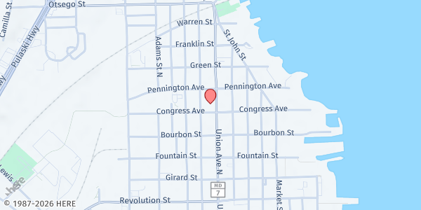 Map showing St. John's Cupboard - St. John's Episcopal Church Parish Hall at 116 N. Union Ave., Havre De Grace, MD