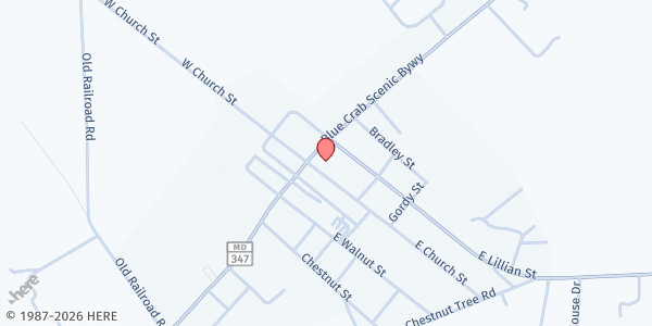 Map showing Epoch Dream Center at 200 N Main St, Hebron, MD