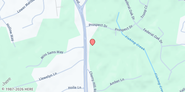 Map showing End Hunger in Calvert County - Huntingtown at 6045 Solomon Island Road, Huntingtown, MD