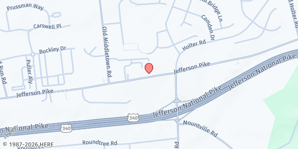 Map showing St. Paul Lutheran Church at 3864 Jefferson Pike, Jefferson, MD