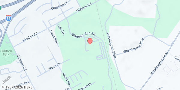 Map showing Jessup Baptist Church at 2862 Jessup Road, Route 175, Jessup, MD