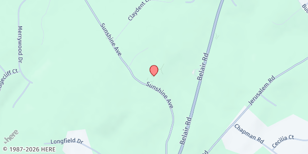 Map showing Kingsville Elementary School at 7300 Sunshine Avenue, Kingsville, MD