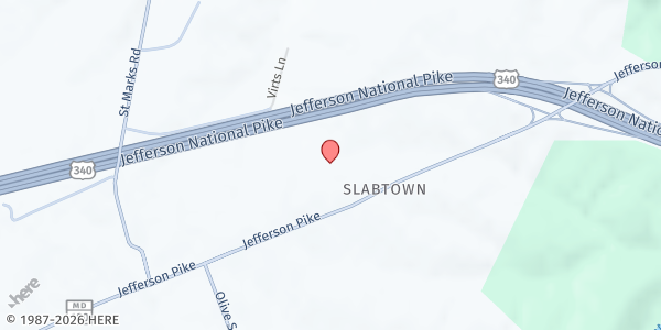 Map showing Faith Food Drop - Jefferson Pike at 2212 Jefferson Pike, Knoxville, MD