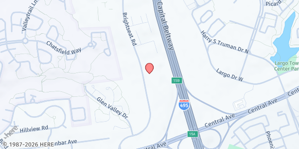 Map showing Prince George's County DSS at 425 Brightseat Rd, Landover, MD