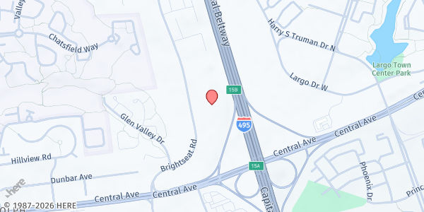 Map showing Shabach! Food Pantry at 403 Brightseat Rd, Landover, MD