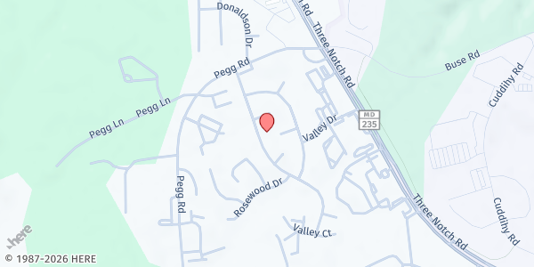 Map showing Care Net Pregnancy Center of Southern Maryland - Lexington Park at 21562 Thames Avenue, Lexington Park, MD