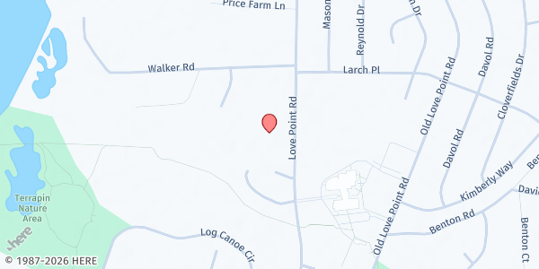 Map showing Haven Ministries - Love Point at 931 Love Point Rd., Love Point, MD