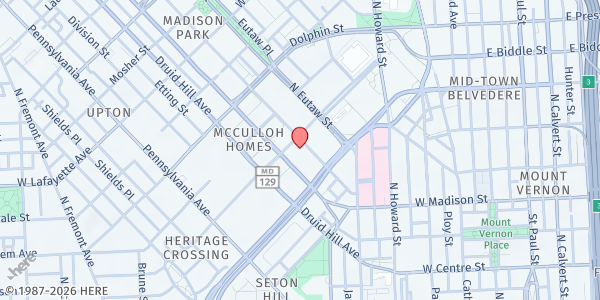 Map showing Peace of Mind Services - Madison Park at 940 Madison Avenue, Madison Park, MD