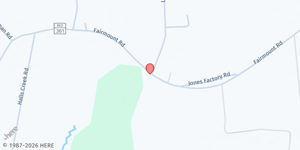 Map showing Christ United Methodist Church at 27473 Fairmont Road, Manokin, MD