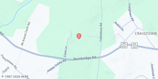Map showing Cokesbury UMC at 898 Bainbridge Road, Manor Heights, MD