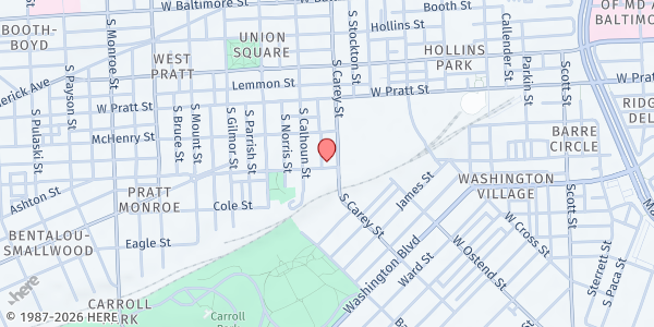 Map showing Centro SOL (Mt. Clare) at 351 South Woodyear Street, Mount Clare, MD