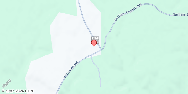 Map showing Joe's Place at 8685 Ironsides Road, Nanjemoy, MD