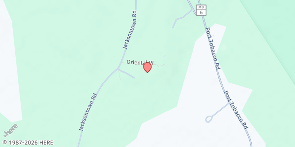 Map showing WM Lord Led Mission (Lord's Supper) at 2275 Oriental Place, Nanjemoy, MD