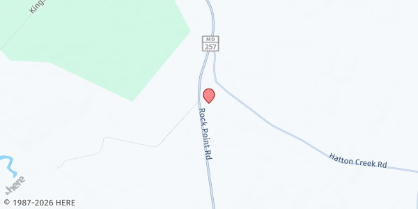 Map showing Wayside Food Bank, Inc. - Holy Ghost Catholic Church at 15848 Rock Point Road, Newburg, MD