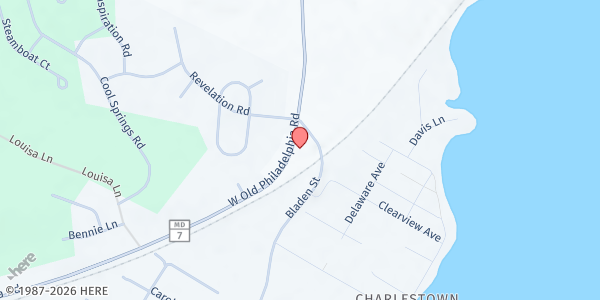 Map showing Tabitha's Pantry Outreach at 1168 W Old Philadelphia Rd, North East, MD