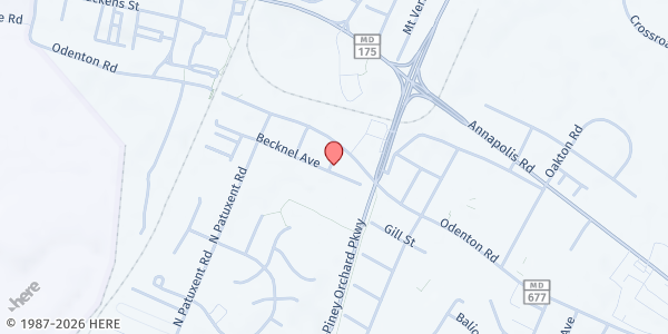 Map showing Open Cupboard, Food Pantry - Odenton at 433 Waco Avenue, Odenton, MD