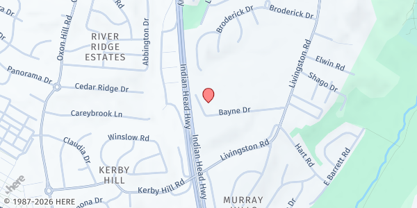 Map showing Community Ministry of PG County (Oxon Hill) at 7711 Livingston Road, Oxon Hill, MD