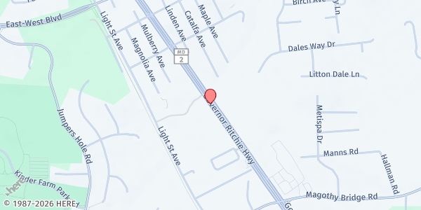 Map showing Celestial Manna at SPEP at 110 Ritchie Highway, Pasadena, MD