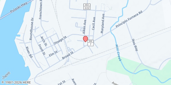 Map showing New Victory Community 100 at 304 Aiken Ave, Perryville, MD