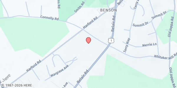 Map showing Tabitha's House, Inc. at 112 Connolly Rd., Pleasant Hills, MD