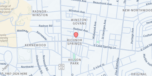 Map showing IDEA Recovery at 609 Richwood Avenue, Richnor Springs, MD