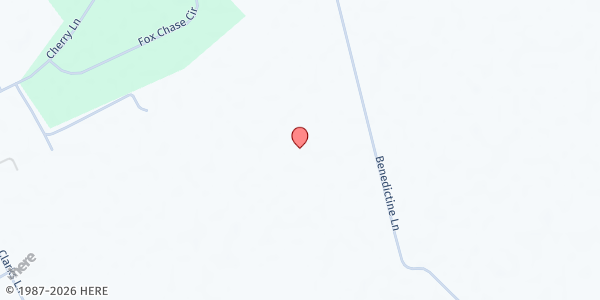 Map showing Martin's House & Barn, Food Pantry at 14374 Benedictine Lane, Ridgely, MD