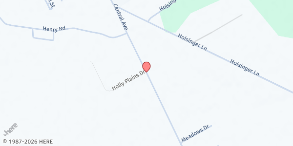 Map showing Trinity AME Church at 12100 School St., Ridgely, MD