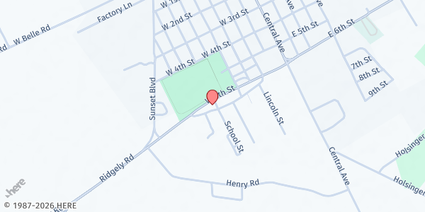 Map showing Trinity AME Church - Food Distribution Center at 12100 School St, Ridgely, MD