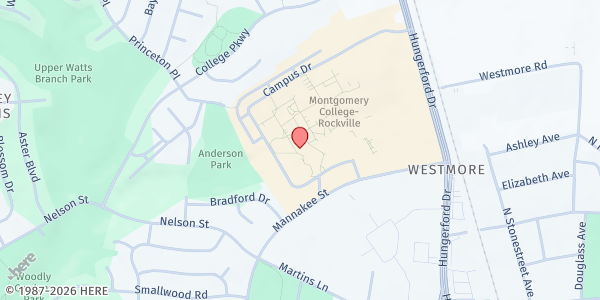 Map showing MC - Rockville at 51 Mannakee St, Rockville, MD