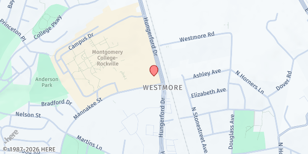 Map showing MC - Rockville at 51 Mannakee Street, Rockville, MD