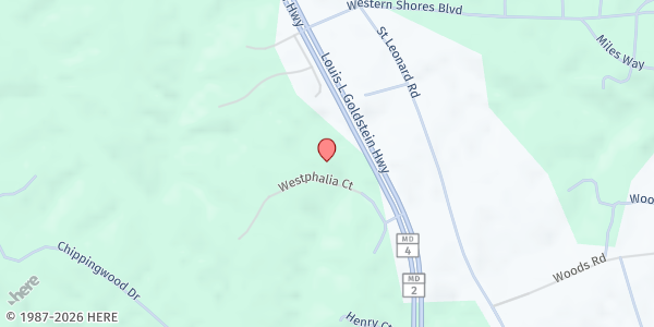 Map showing Emmanual Seventh Day Adventist at 105 Kingsberry Court, Saint Leonard, MD