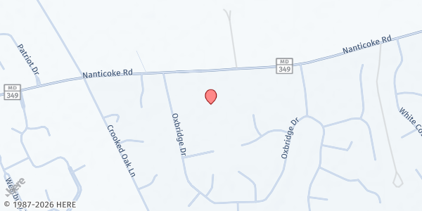 Map showing Crosspointe Church of the Nazarene - Little Blessings Baby Closet at 27765 Nanticoke Road, Salisbury, MD