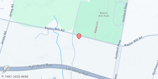 Map showing Solid Rock Outreach - Apostle Construction at 716 Naylor Mill Rd., Salisbury, MD